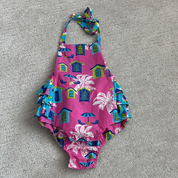 Eleanor Rose Haltered Ruffle Bubble - Picture 1 of 3